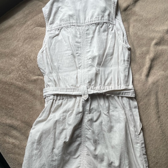 Cloth & stone beige sleeveless collared button up mini dress - Picture 3 of 4